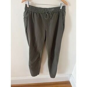 Lululemon Lab Mens Jogger Pants Olive Green Ripstop Tapered Activewear Large